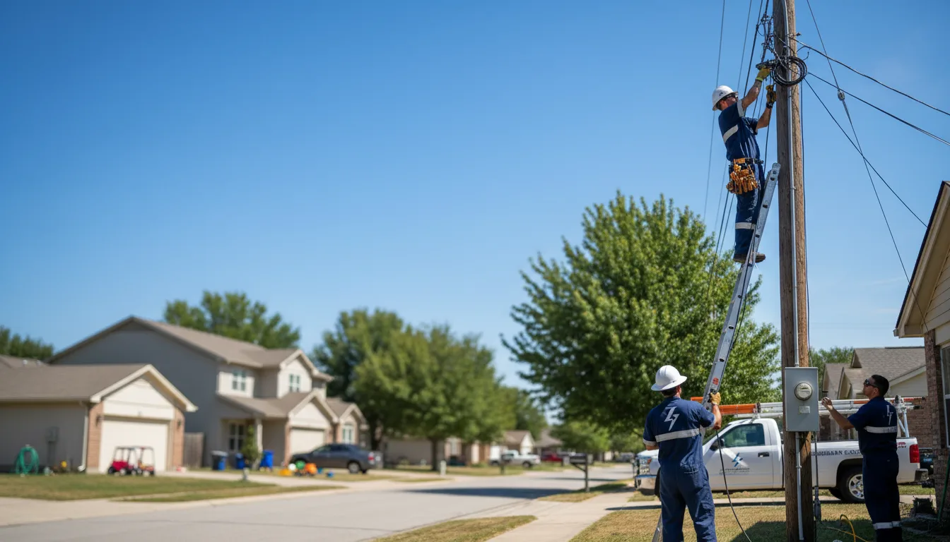 Residential electrician providing installation services in Oxford, AL